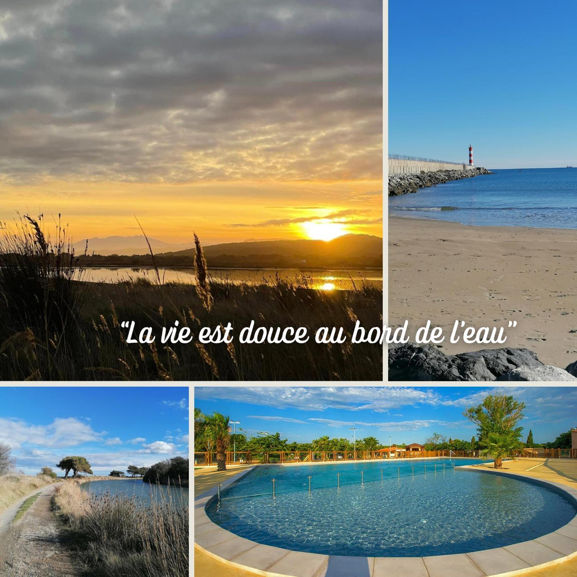 Entre Mer Et Roseaux - Piscine - Proche Centre Et Mer - Petfriendly Port-la-Nouvelle Phòng bức ảnh